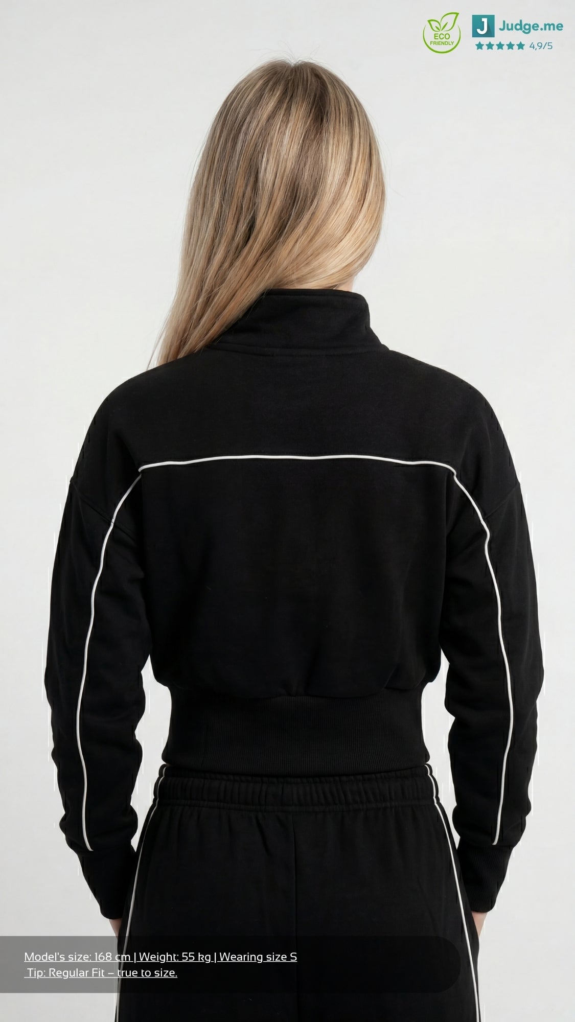 Black Collection Cropped Zipper