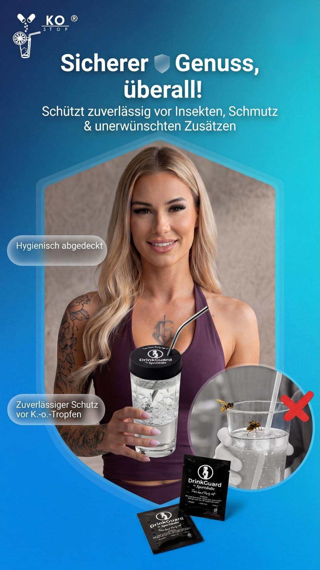 Sportsbabe K.O. Tropfen Trinkschutz