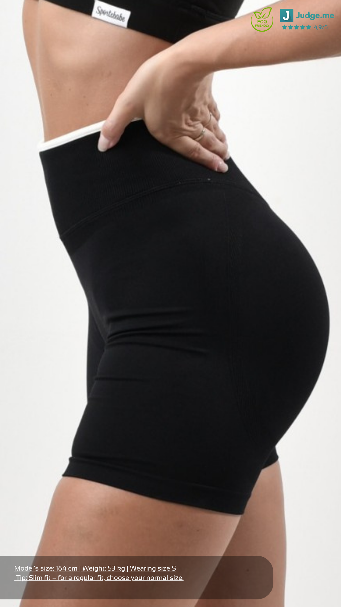 Black Collection Invisible Scrunch Shorts