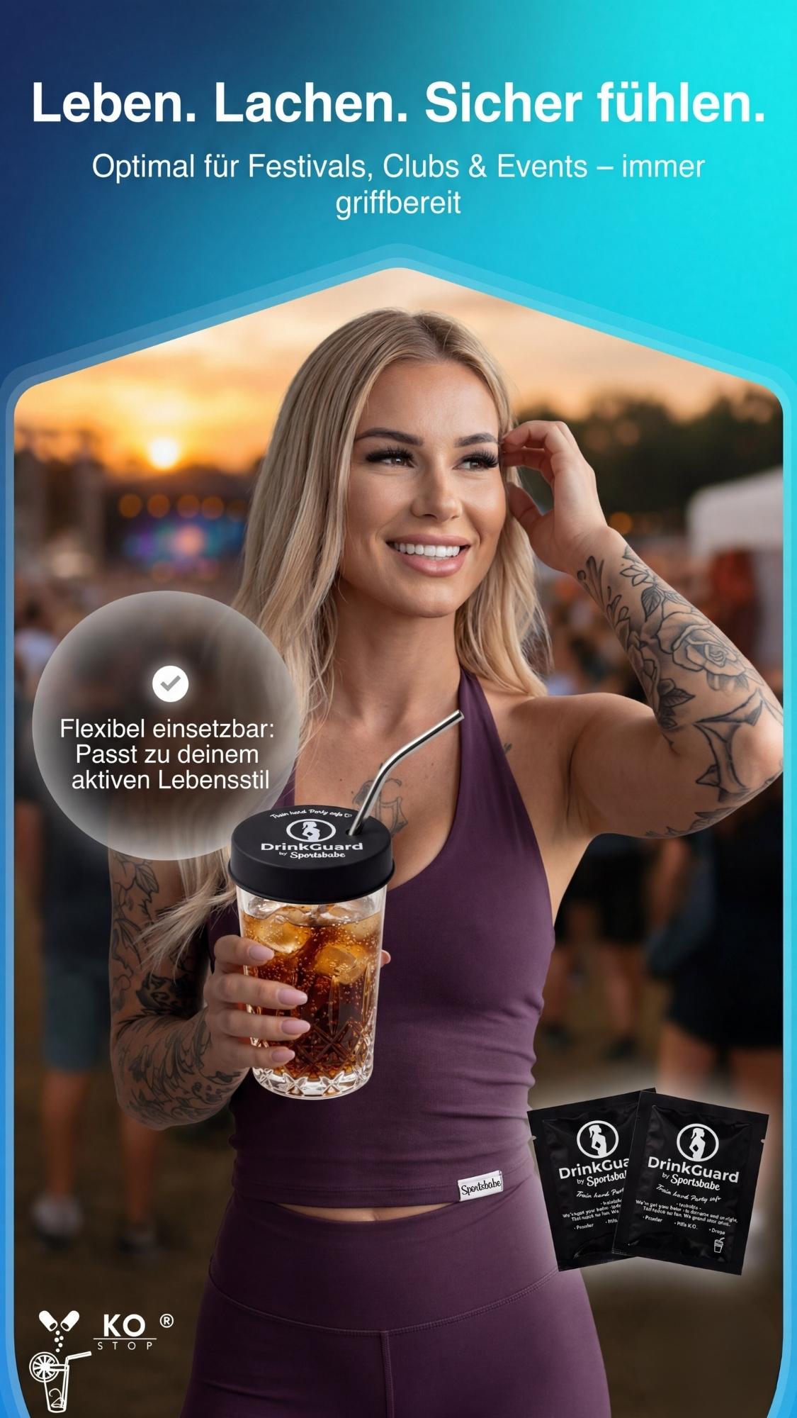 Sportsbabe K.O. Tropfen Trinkschutz