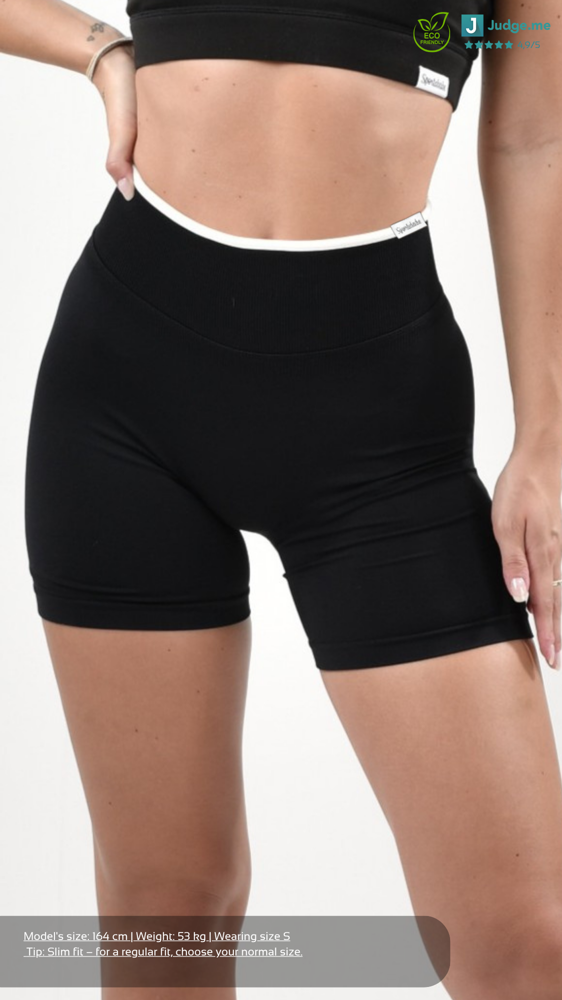 Black Collection Invisible Scrunch Shorts