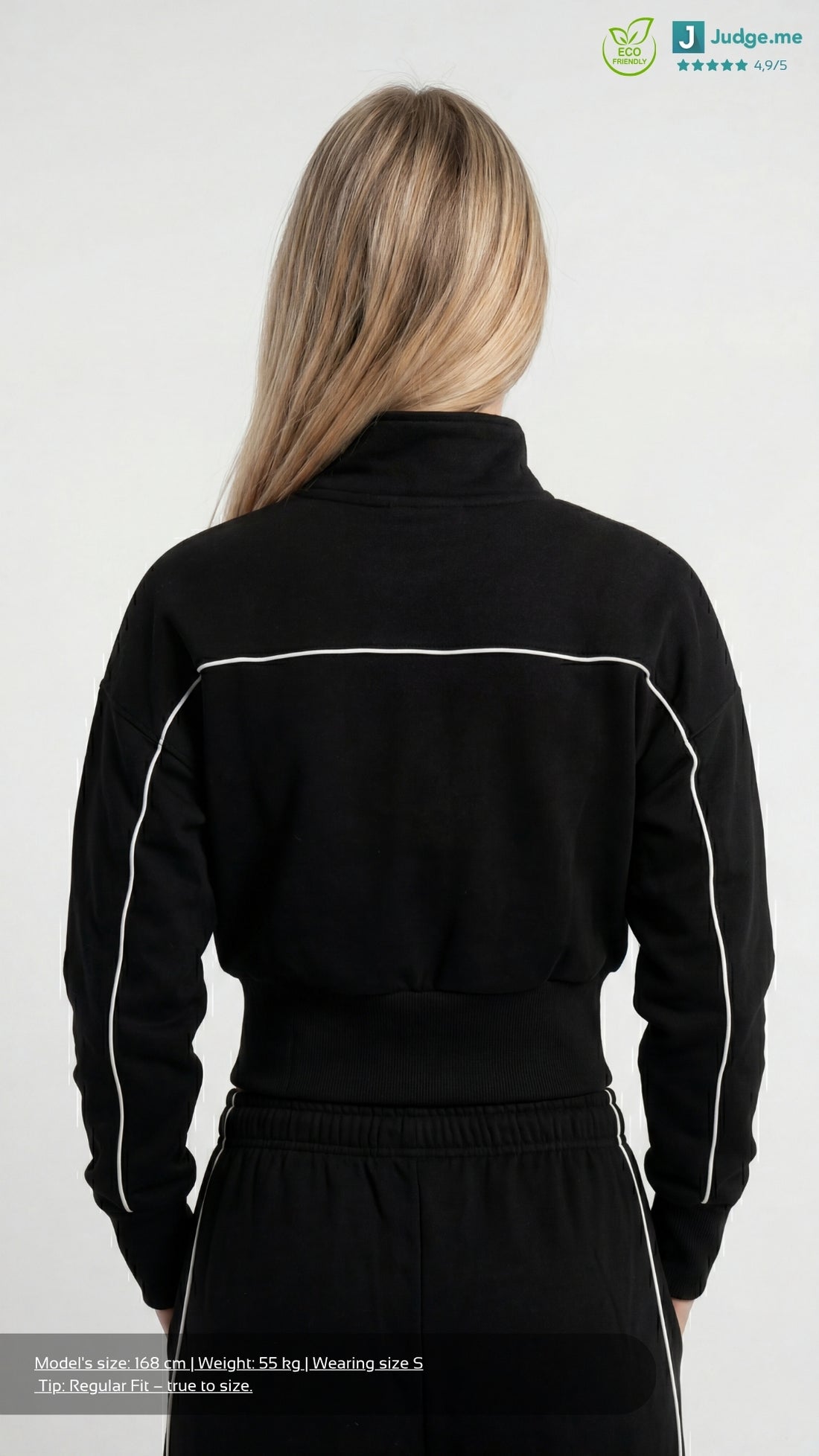 Black Collection Cropped Zipper