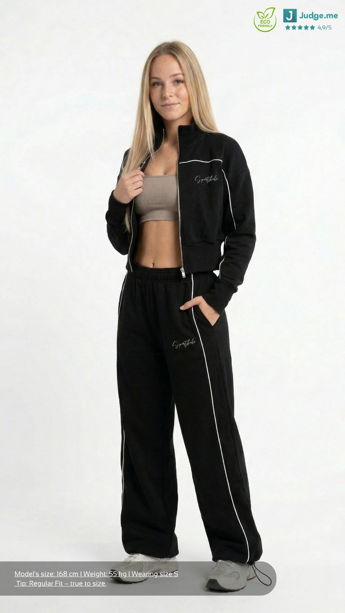Black Collection Cropped Zipper