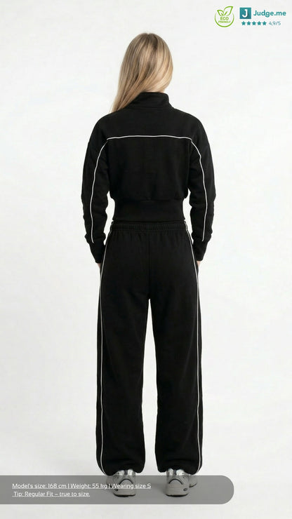 Black Collection Cropped Zipper