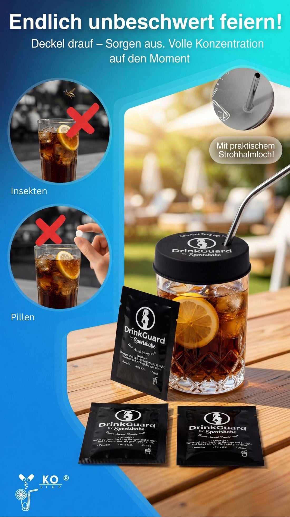 Sportsbabe K.O. Tropfen Trinkschutz