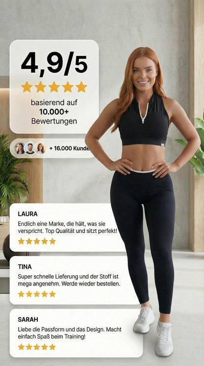 Black Collection Invisible Scrunch Leggings